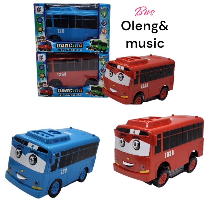 Mainan truck oleng mainan tayo oleng dancing robot Mobil bus tayo ada lampu dan musik MAINAN MOBIL O