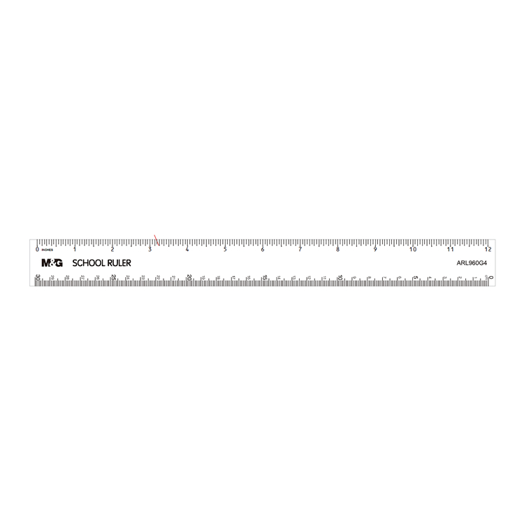 

Penggaris Plastik M&G Plastic PS Ruler 30cm ARL960G4 Original