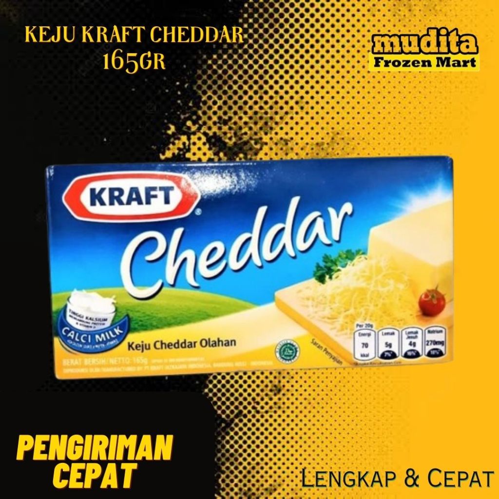 

Keju Kraft Cheddar 150gr