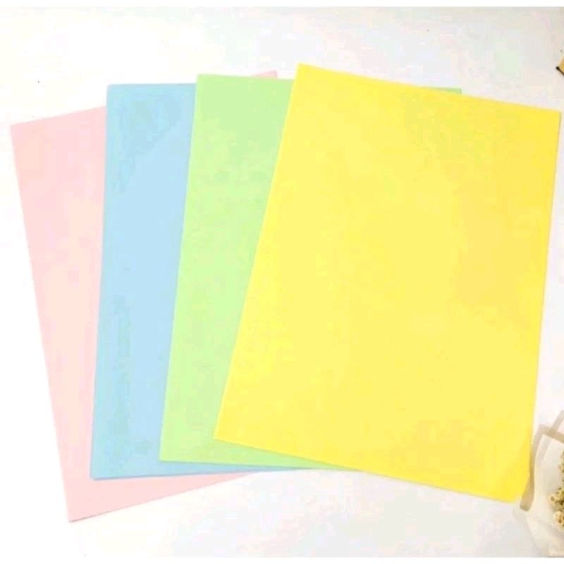 

Kertas HVS F4 70 gr Warna warni eceran per 20 lembar