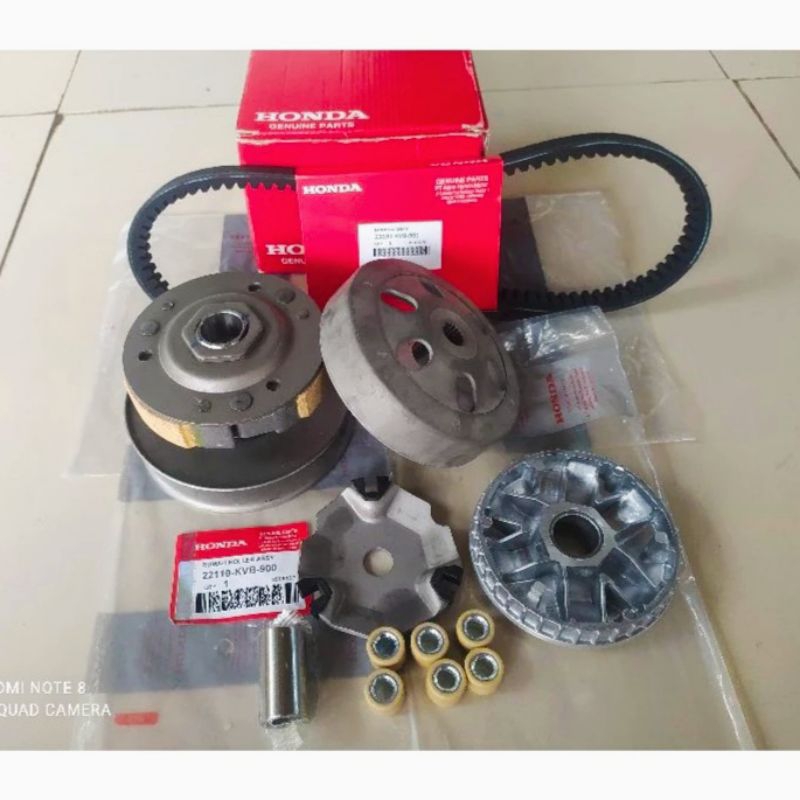 PAKET CVT PULLY ASSY SET LENGKAP HONDA VARIO KARBU, VARIO TECHNO 110 KARBU, KVB