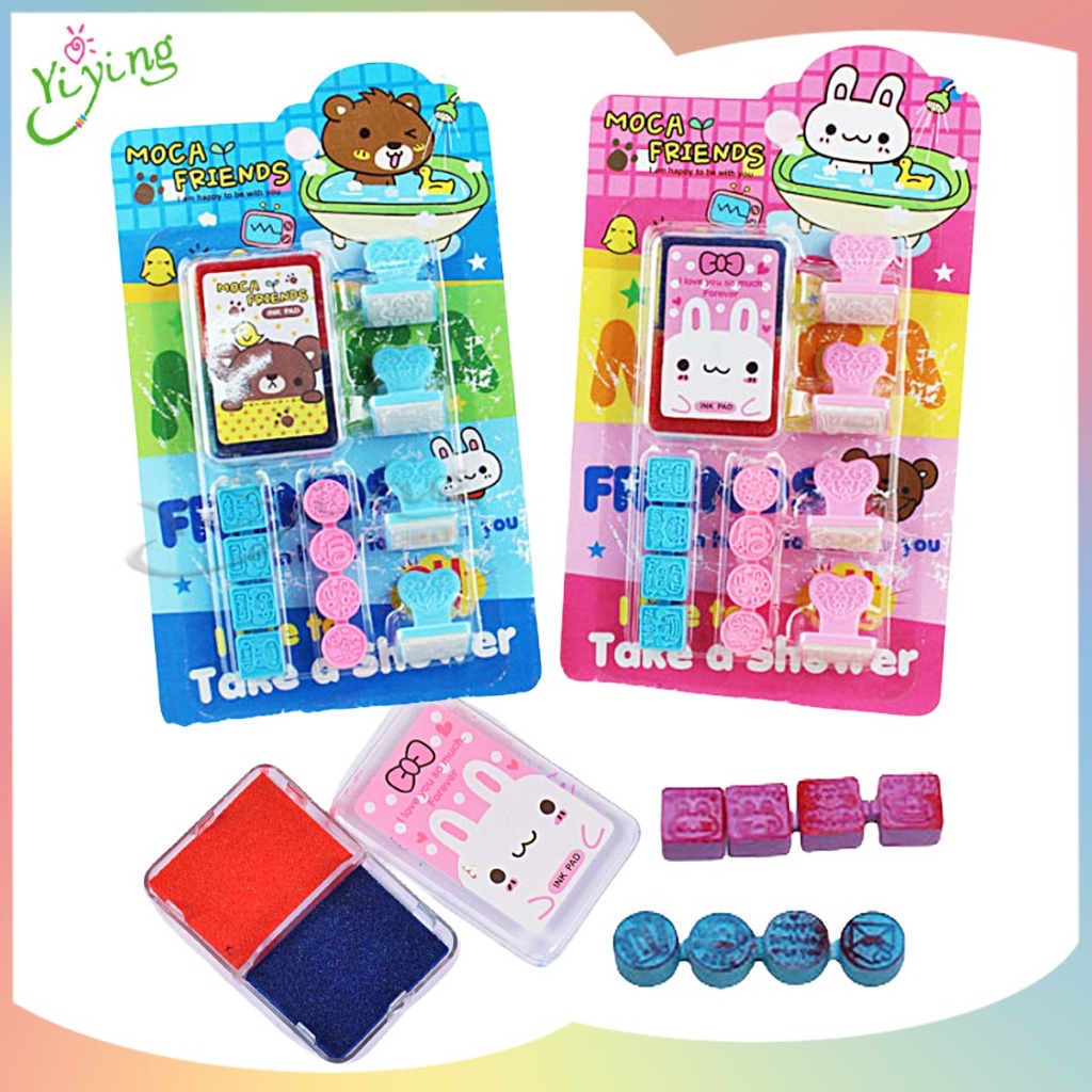 

Mainan Anak Anak/Mainan Stempel/Stempel Karet/Stempel Moca Friends YZ-409BR