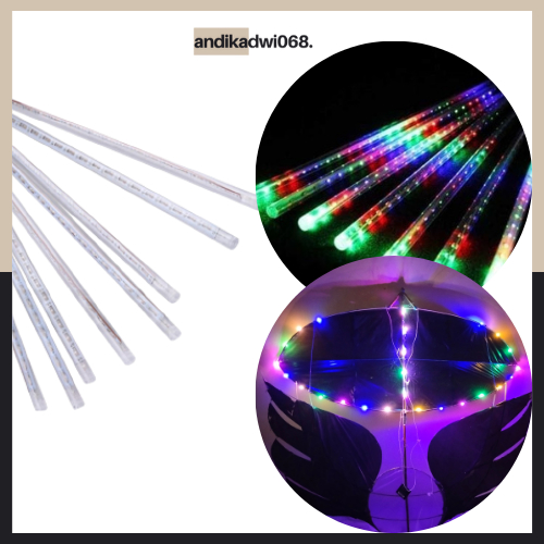 [PROMO] LAMPU TETES SATUAN / TUMBLR METEOR LED Hujan / LED SATUAN UNTUK LAYANGAN / LAMPU LAYANGAN / 
