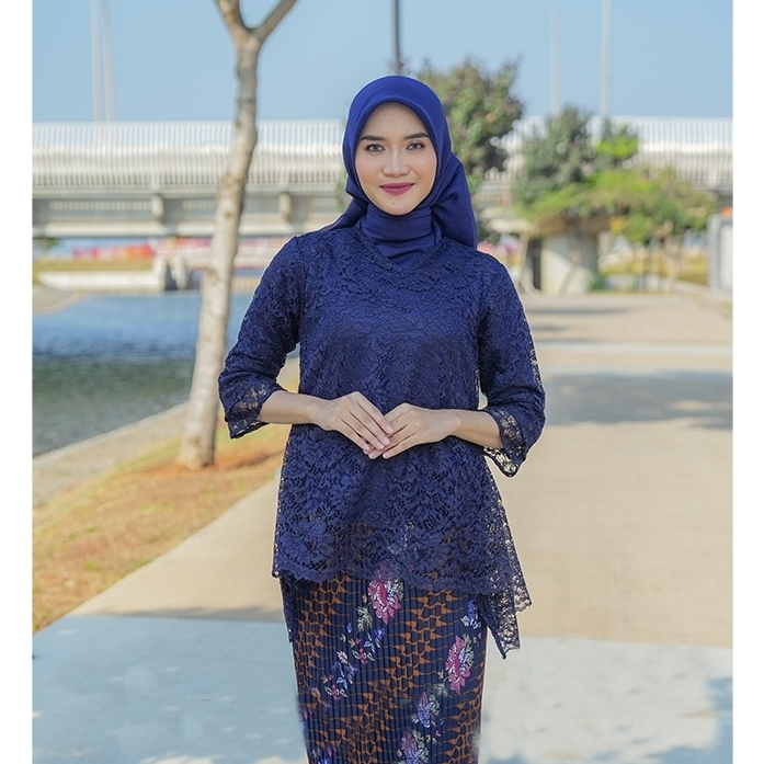 Atasan Kebaya Brokat Rinjani / Kebaya Kalong big size M L XL XXL 3XL 4XL 5XL Ld 130 / Kebaya Rinjani