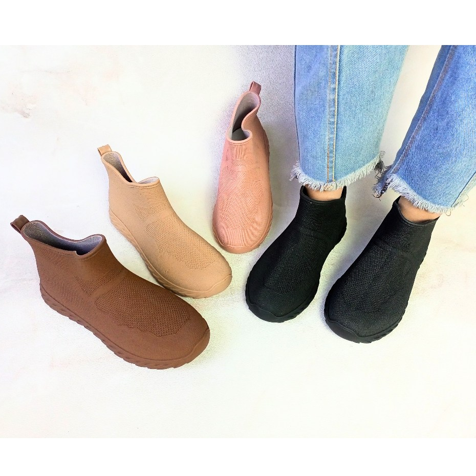 CUCI GUDANG Sepatu Boots Wanita Kekinian Import