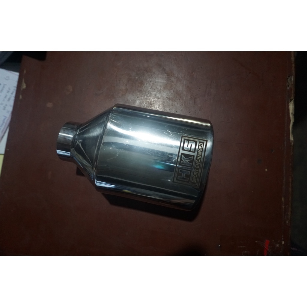 Tail Pipe Buntut Knalpot Mobil HKS Oval Stainless