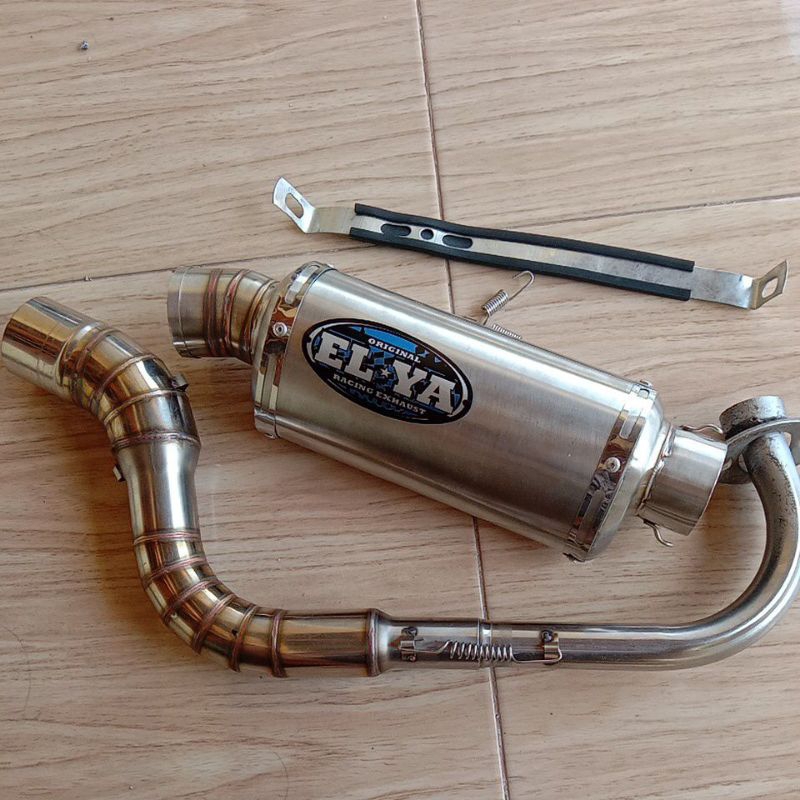 knalpot racing ELYA ORIGINAL model WRX oval Mio Fino scopy vario beat
