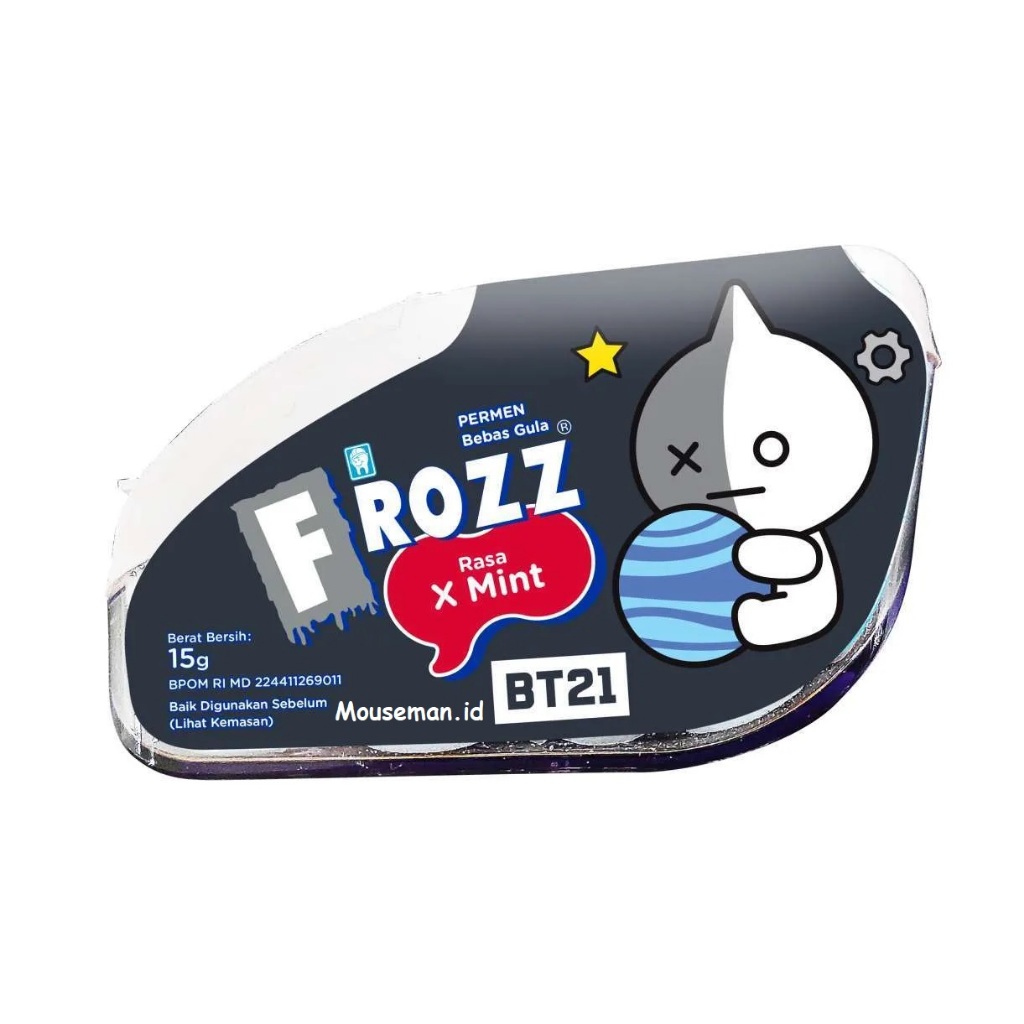 

Permen BT21 Bebas Gula FROZZ Rasa X Mint 15gr