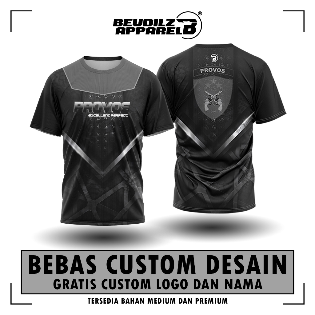 Jersey/Kaos printing Polisi POLRI Provos/KAOS daleman seragam polri/kaos atasan pria dry fit