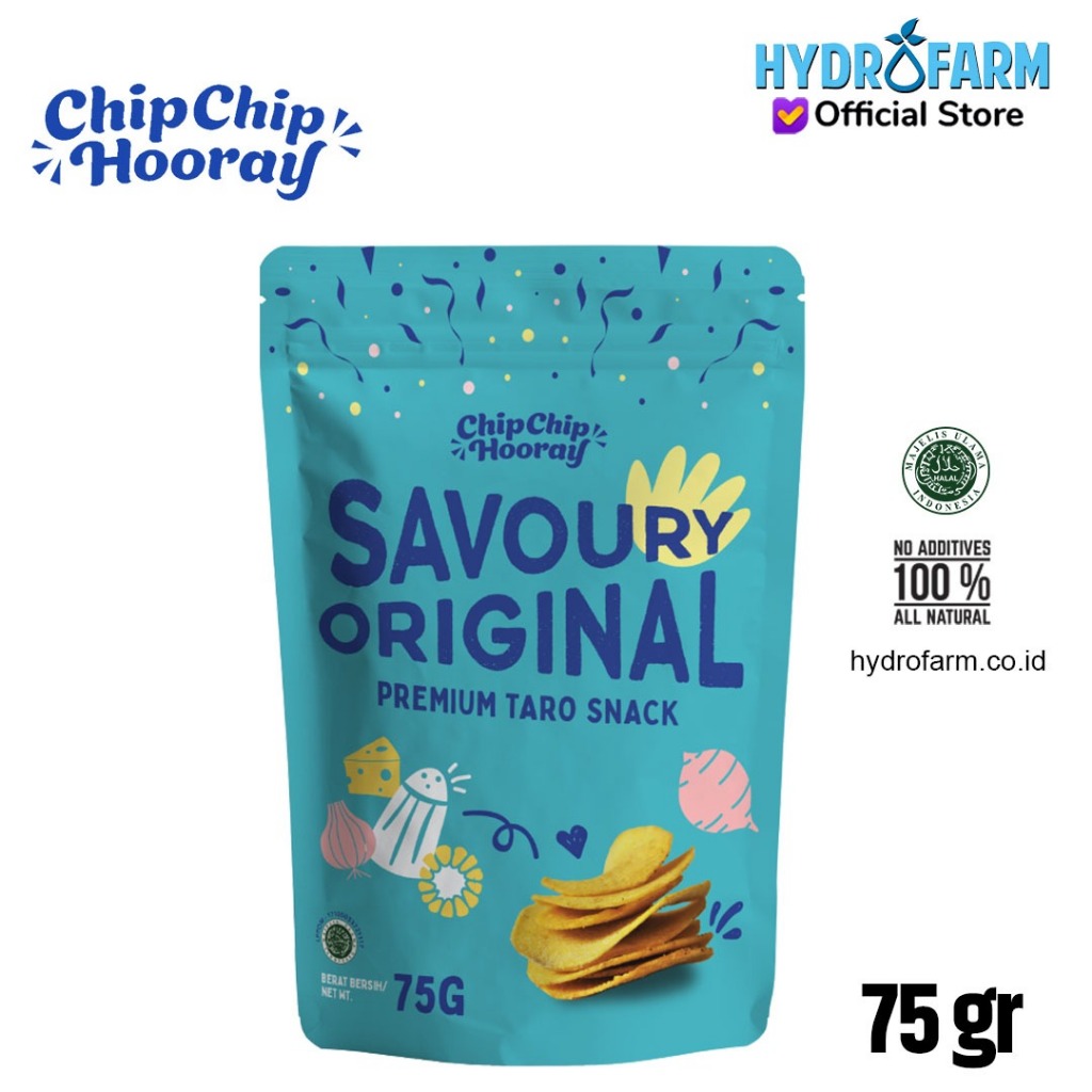 

Chip Chip Hooray - Premium Taro Snack / Keripik Talas (Savoury Original)