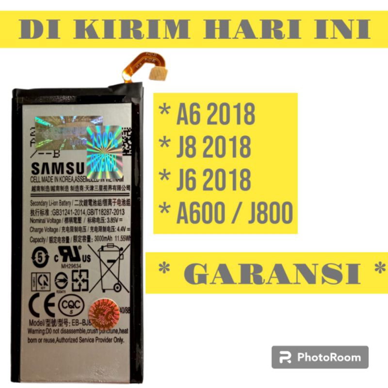 BATERAI Sam A6 2018 J8 2018 J6 2018 A600 J800 original