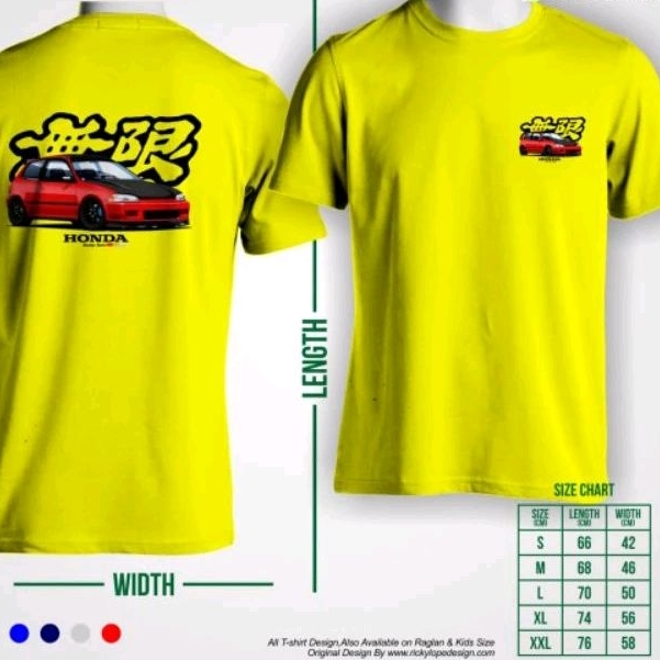 Kaos HONDA ESTILO KUNING