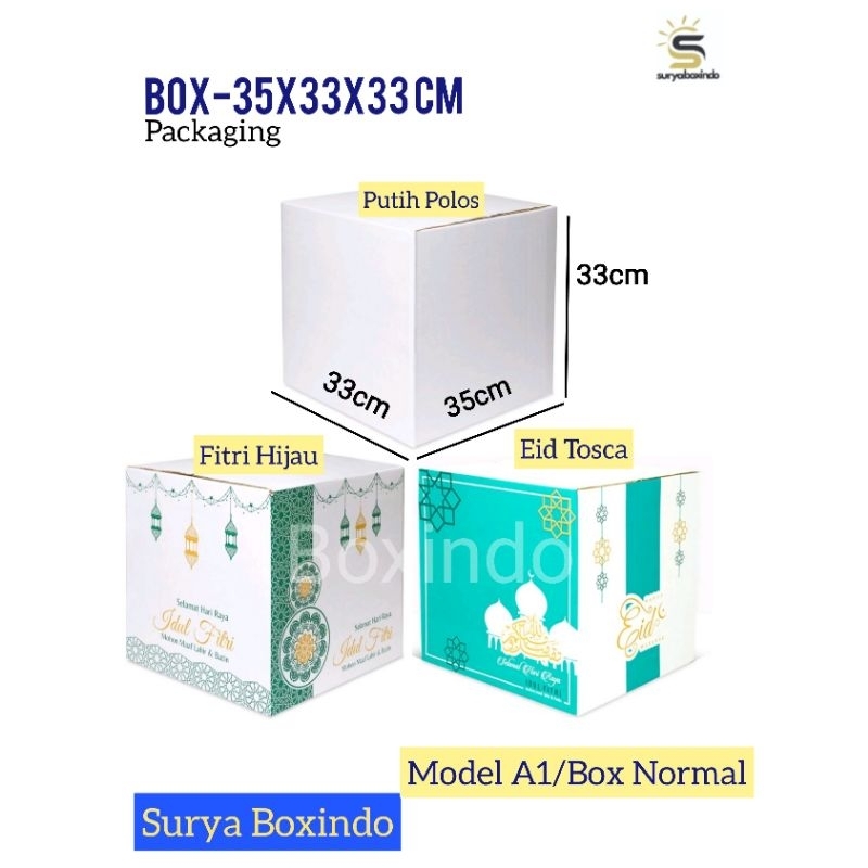 

Box Parcel Lebaran 35x33x33 cm/Kardus/idulfitri/Eid Mubarak/Parcel/