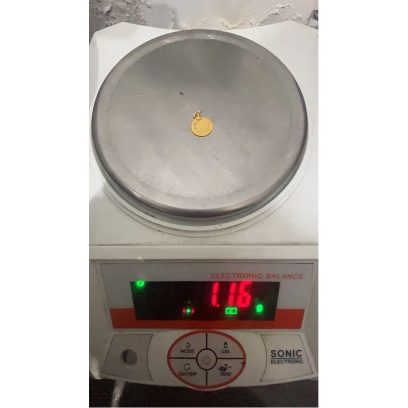 Liontin nagita emas asli kadar 875 huruf d