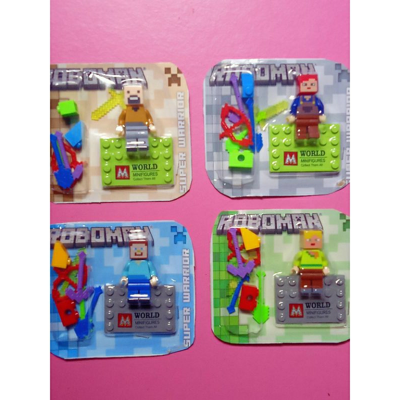 Mainan Lego Minicraft Roboman Minicraft World Lego Mainan Balok