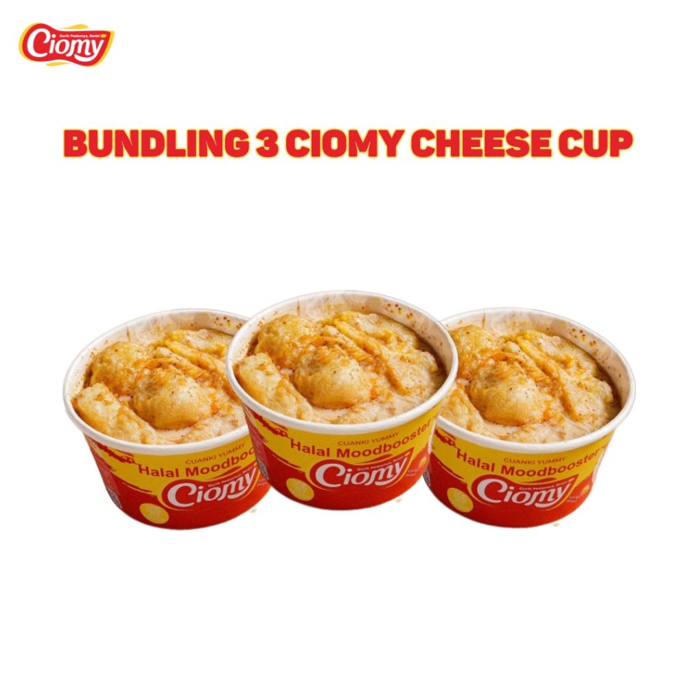 

PROMO HARI INI CIOMY Paket Bundling 3 Cuanki Cheese Cup Reguler buruan