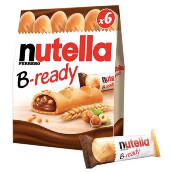 

1212 Biskuit Nutella BReady Bready Be Ready Pack 132Gr 132 Gr isi 6