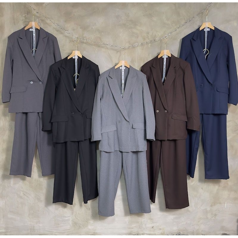 JAZZY Blazer Set by CBCO | one set blazer oversized set celana basic