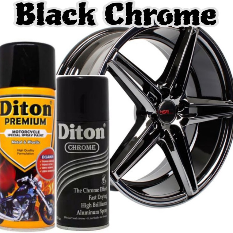 Stok terbatas PAKET BLACK CHROME pilok pilox diton premium x diton chrome paket chrome black chrome 