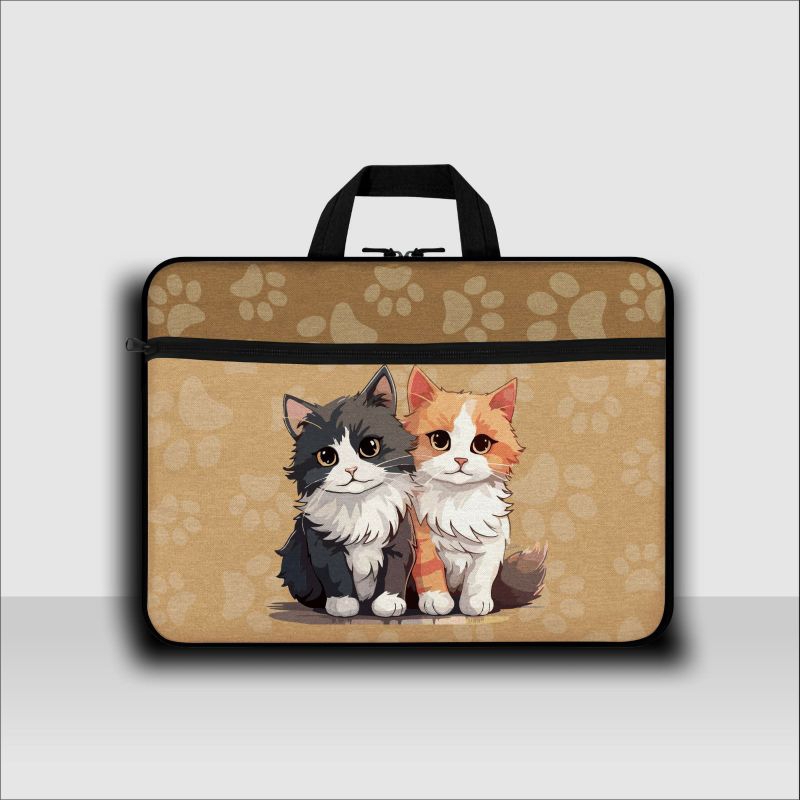Tas leptop model terbaru animasi kucing terbaru