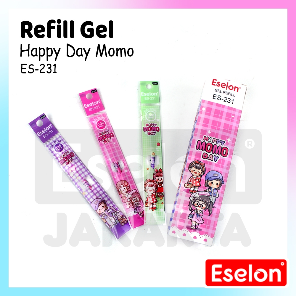 

[ES.JKT]1kotak isi 20pcs Refill Pulpen Gel MOMO ES-231/ Refill Pulpen Gel Hitam