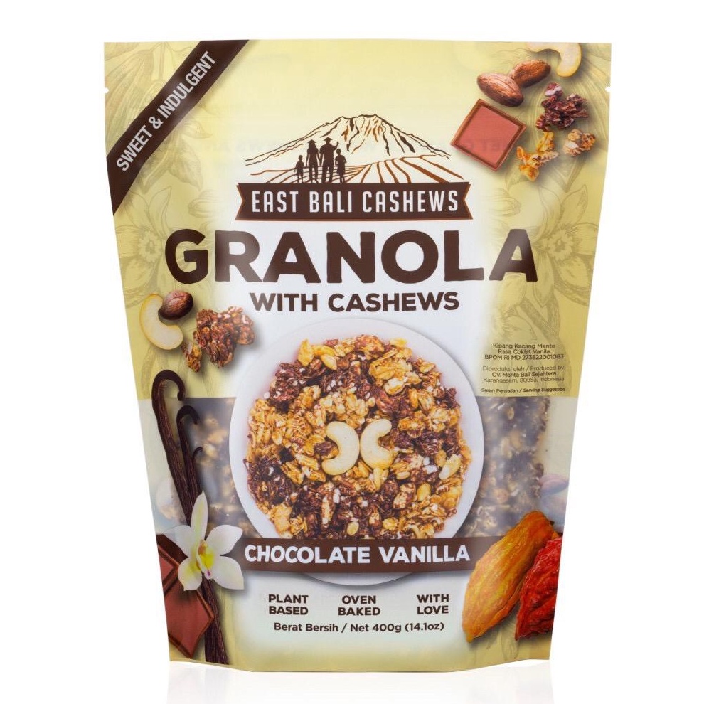 

Import Terlaris East Bali Cashews Granola Chocolate Vanilla 4gr murah