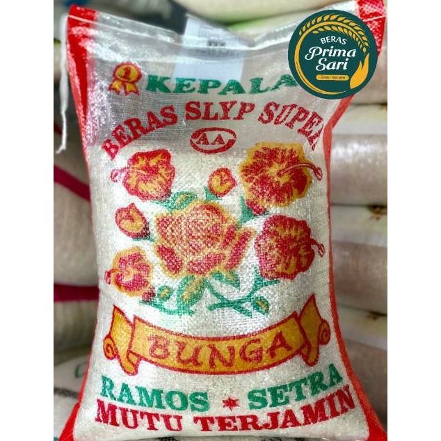 

HARGA GROSIR BERAS CAP BUNGA 5LT 5KG 1KG 2KG SETRA RAMOS buruan