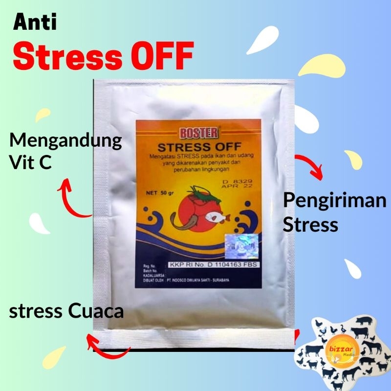 Anti Stress Ikan dan Udang Stress Off Vitamin C 100g