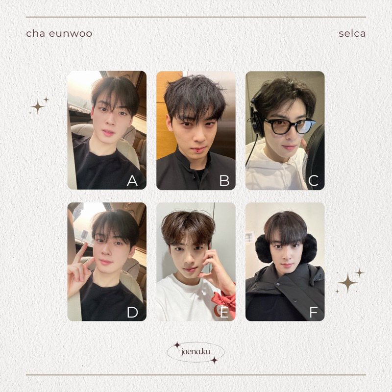 [EUNWOO] PHOTOCARD SELCA 1 CHA EUNWOO UNOFFICIAL