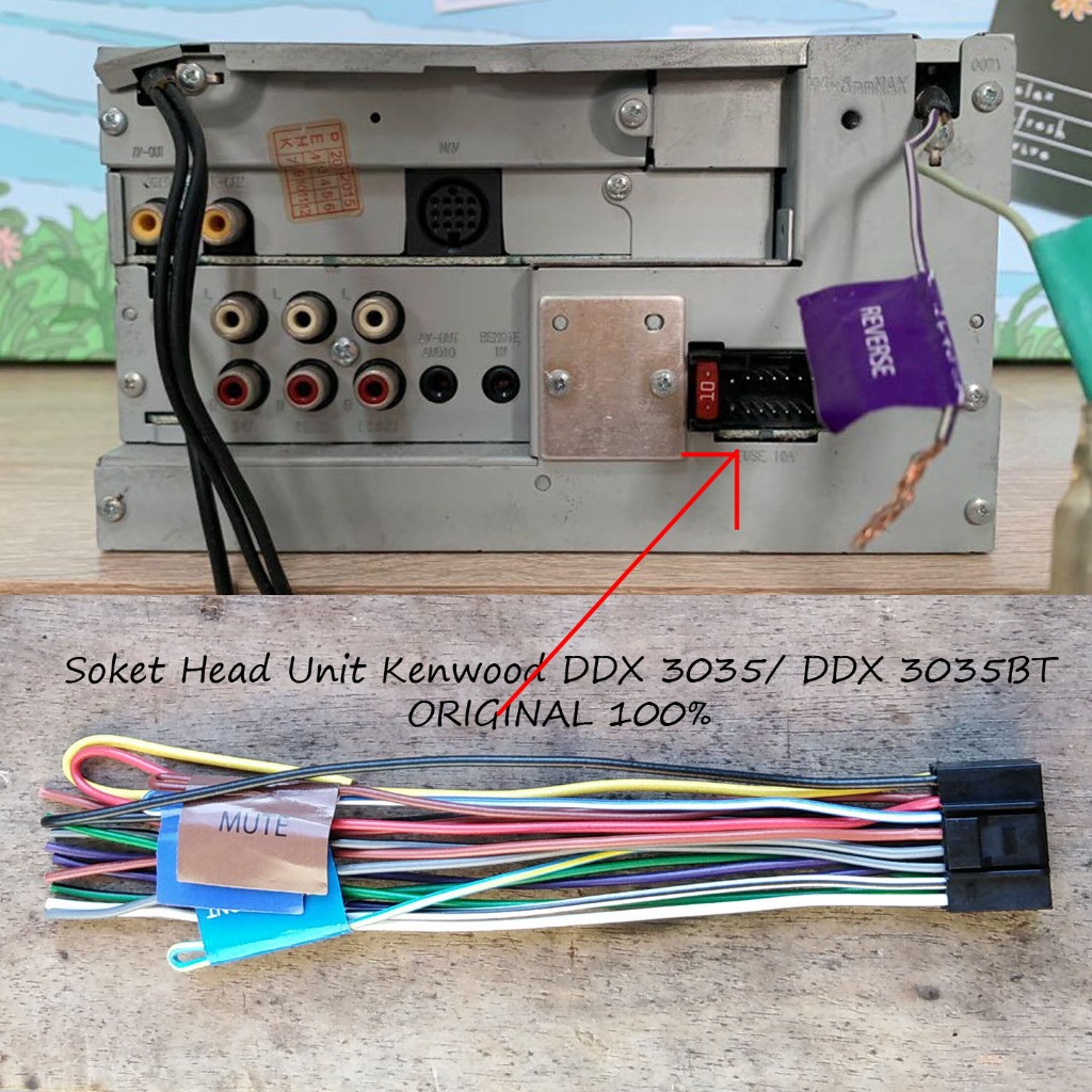 Kabel Soket Head Unit Kenwood DDX 3035/ Kenwood DDX 3035BT