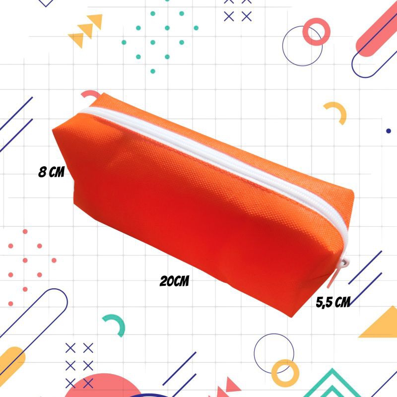 

Kotak Pensil / Tempat Pensil / Dompet Pouch / Warna Orange