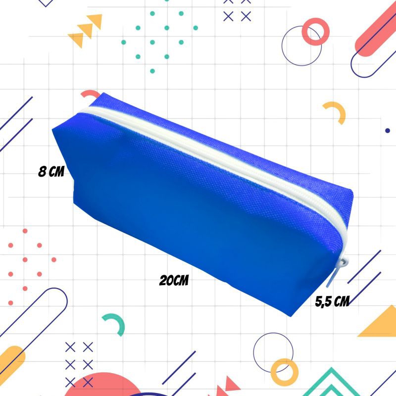 

Kotak Pensil / Tempat Pensil / Dompet Pouch / Warna Biru Tua