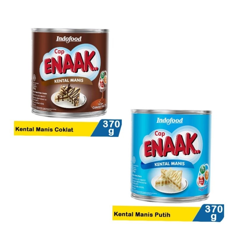 

SUSU KENTAL MANIS CAP ENAAK RASA COKLAT/PUTIH KEMASAN KEMASAN KALENG 375 GRAM TStore