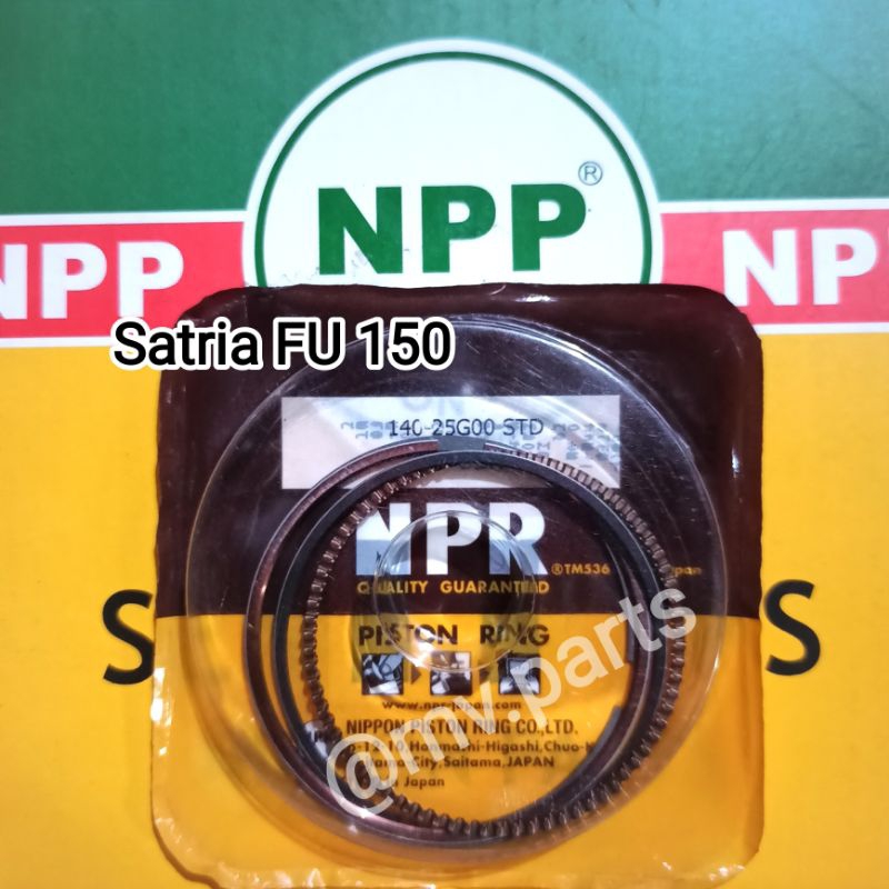 Ring Seher ring piston 25G Suzuki Satria FU 150 Merek NPP