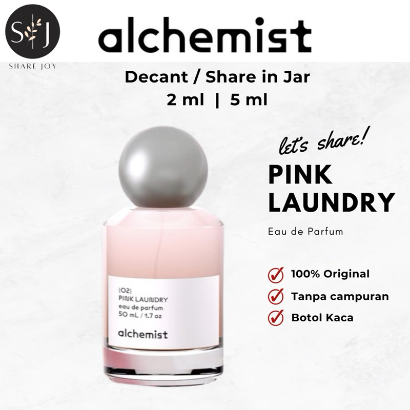 DECANT ALCHEMIST Pink Laundry Parfum 100% Original (Share in mini size bottle)