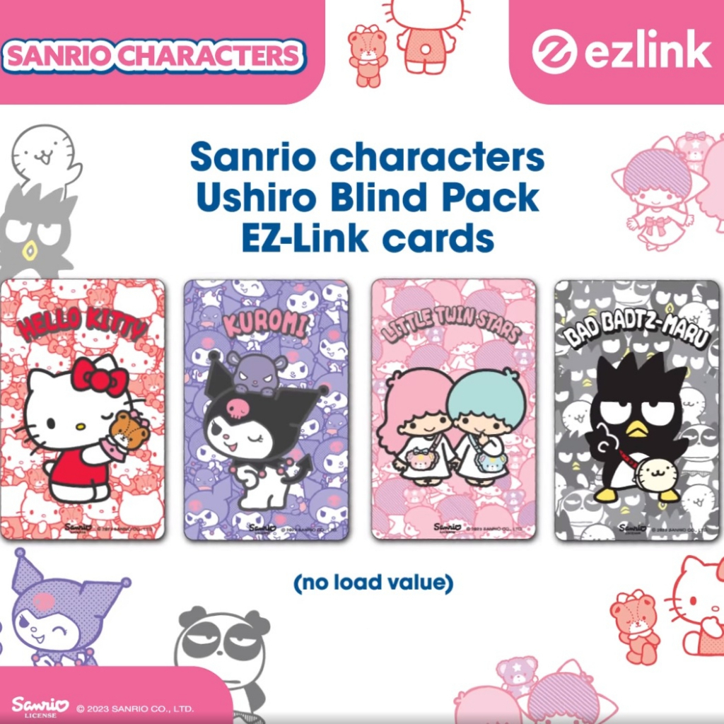 KARTU MRT / BUS EZ-LINK EZLINK SINGAPURA Exclusive Sanrio - My Melody Hello Kitty Kumori Little Twin