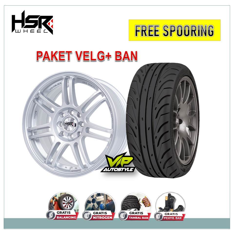 Velg Mobil Mazda 2 Ring 16 HSR Boon Plus Ban Accelea Sport Bonus Baut (PAKET velg dan Ban )