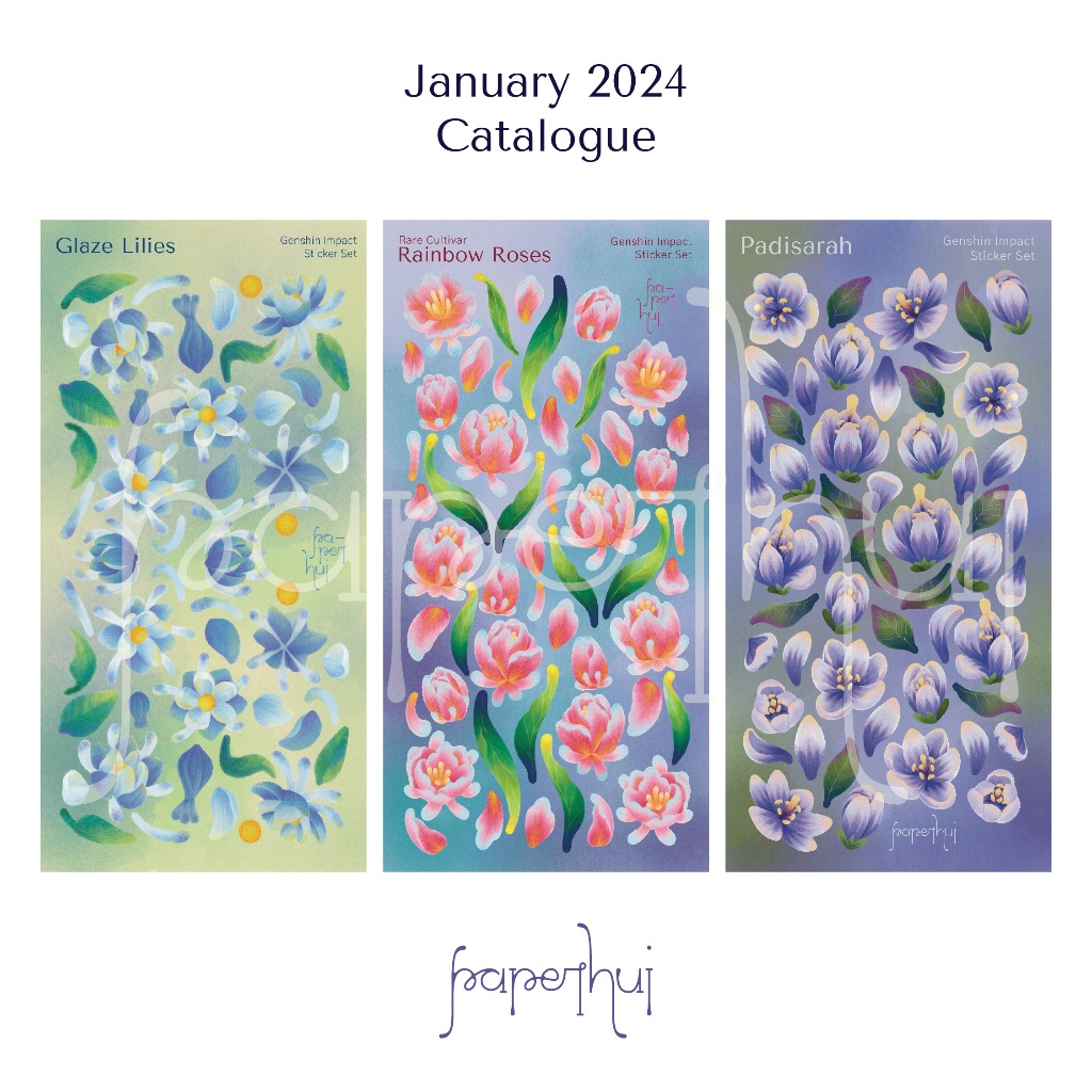 

Genshin Impact Floral Sticker Set