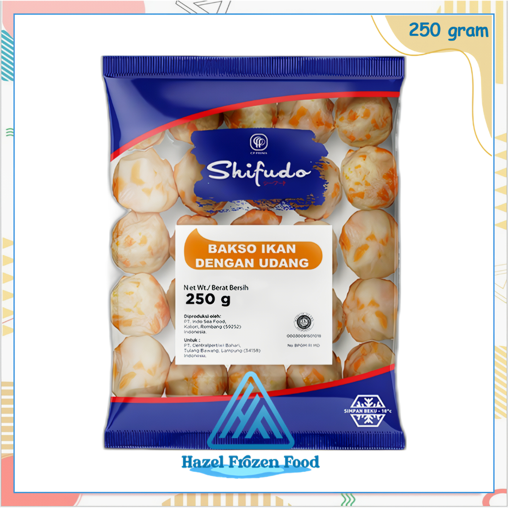 

Shifudo Bakso Udang 250 g / 500 g Frozen Food Karawang