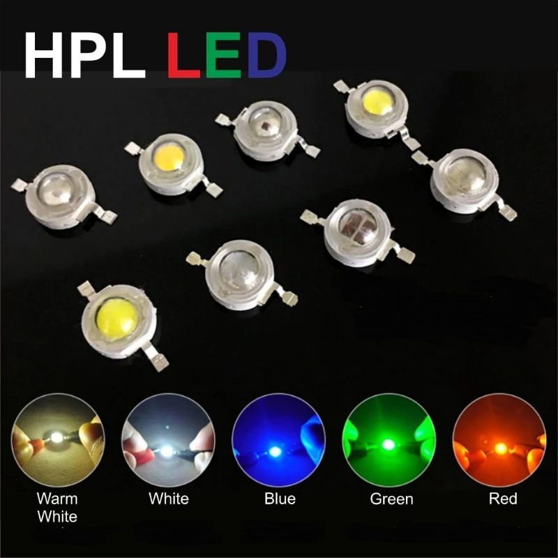 HPL LED 1W White Warm white LED HPL 1 Watt Putih