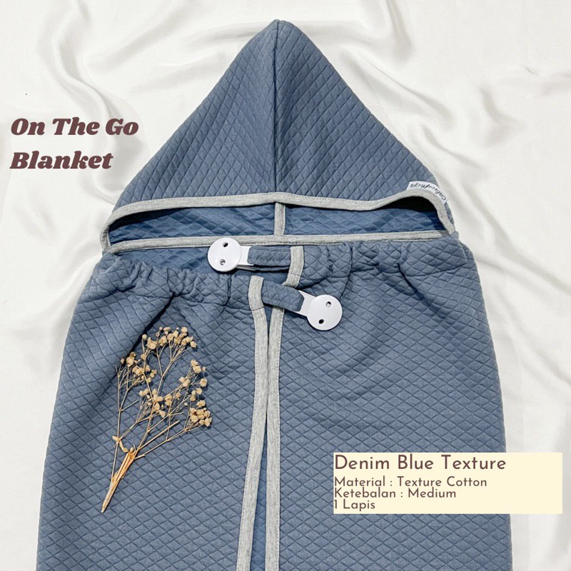 DGT On The Go Blanket Texture Series Calistaphilips Hoodie Blanket Selimut Bayi G4