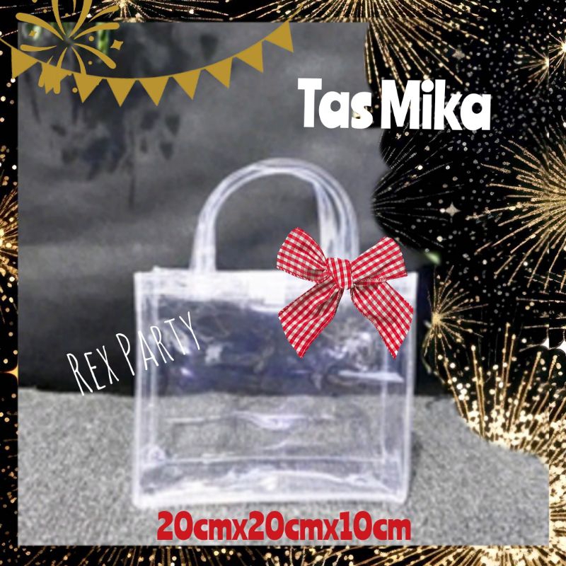 Tas Plastik Mika /Tas Souvenir/Gift Bag/Plastic Gift Bag/Tas Jinjing Mika/ Tas Kue/ Tas Kado/ Plasti