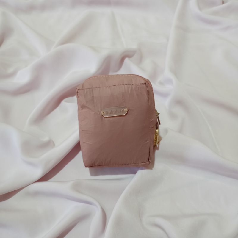 Mukena Travelling dewasa mini pouch terkecil 2 in 1