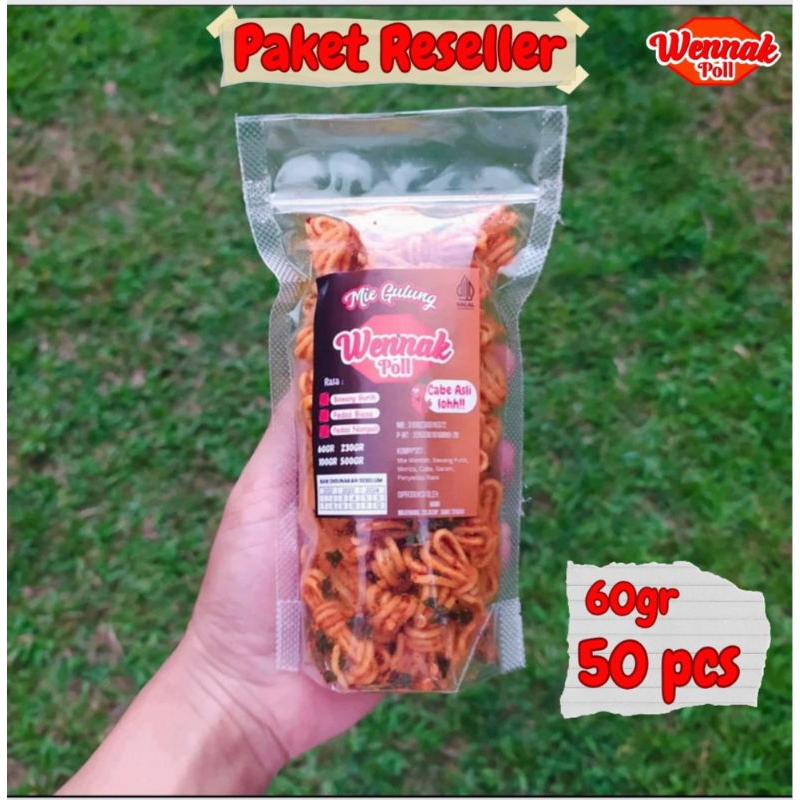 

Mie Gulung PAKET RESELLER 50PCS | Renyah CABE ASLI | BARU SETIAP HARI