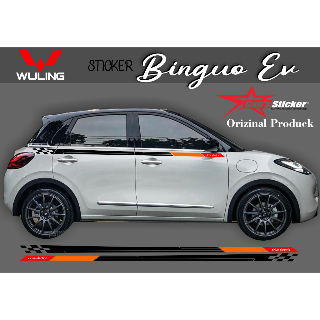 sticker wuling binguo aksesoris wuling binguo sticker mobil listrik ev