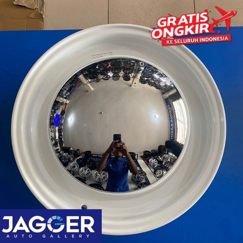 Velg mobil hsr mirror r15 pcd 4x100 4x114 white stok terbatas