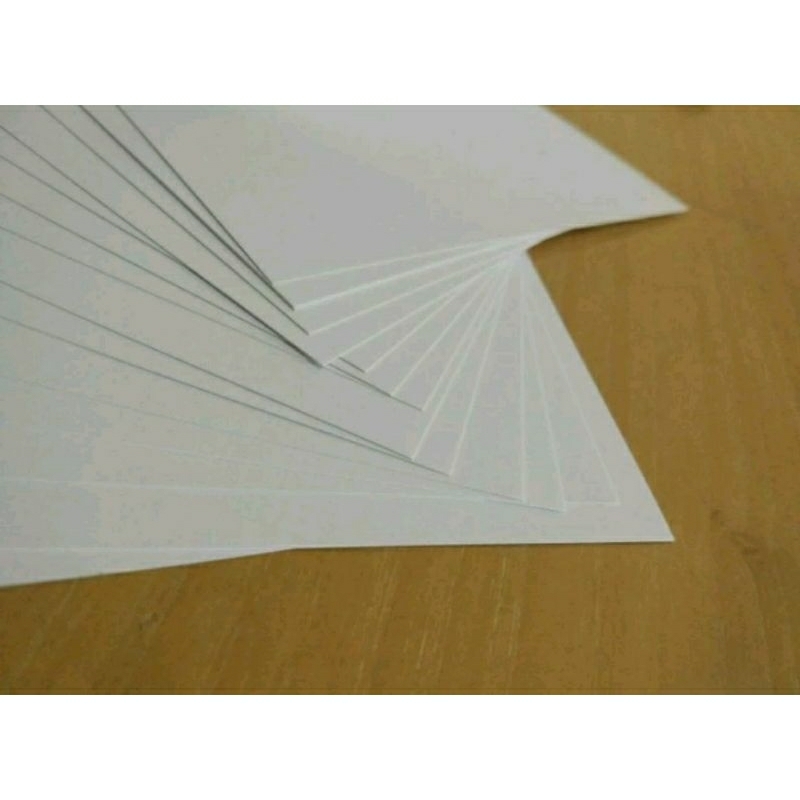

Kertas BC / Brief Card 160 GSM F4 isi 50 Lembar / Kertas Buku gambar Manila Putih 160 gram Folio