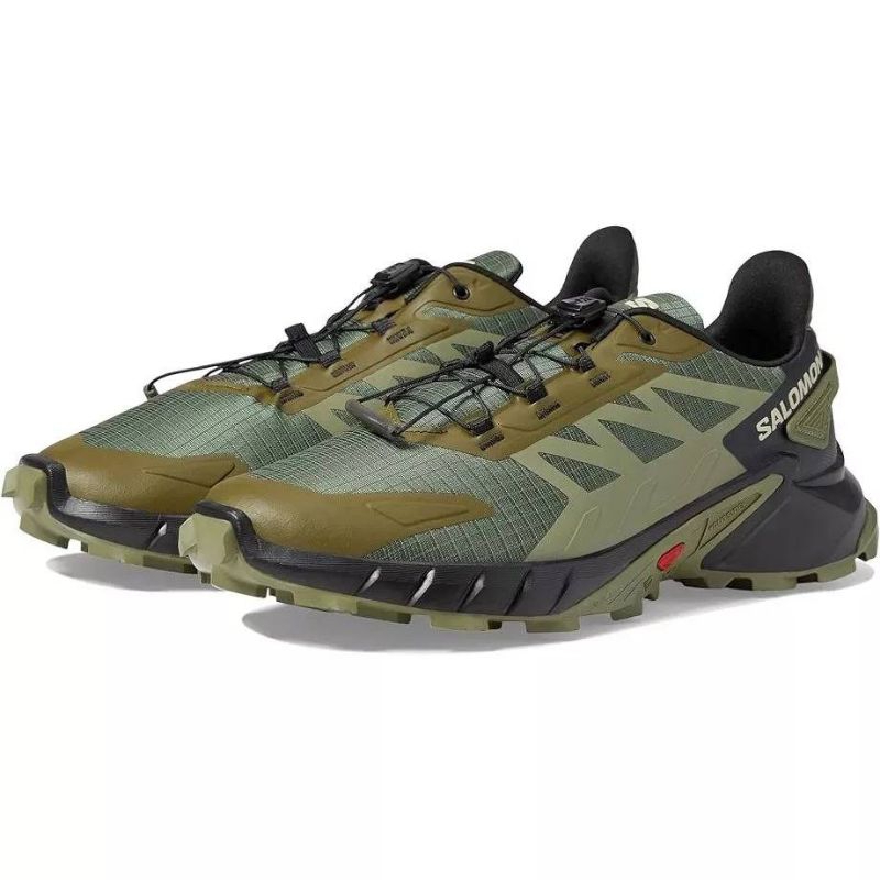 Salomon Supercross 4 GTX Trail Olive Green Premium Original