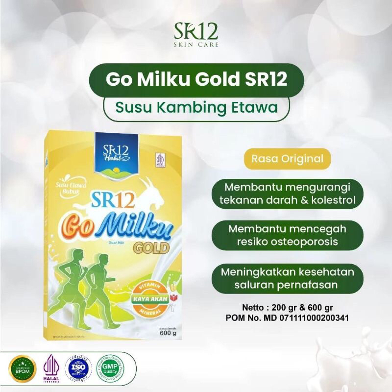 

SR12 Go Milku Gold Susu Kambing Etawa Asli Atasi Nyeri Sendi Pegal Linu