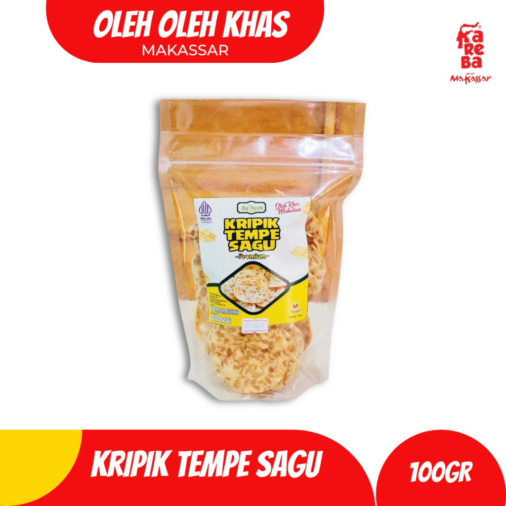 

Kripik Tempe Sagu 100gr - Oleh Oleh Makassar